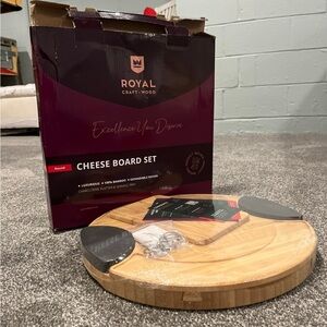 Royal Craft Wood Cheese Board Set